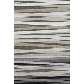 Piper Looms Mayfield Stripes AMF997 Gray Machine Washable Area Rug main image