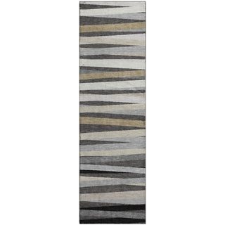 Piper Looms Mayfield Stripes AMF997 Gray Machine Washable Area Rug Runner Main Image