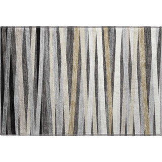 Piper Looms Mayfield Stripes AMF997 Gray Machine Washable Area Rug Scatter Main Image