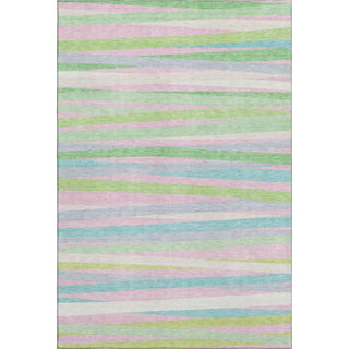 Piper Looms Mayfield Stripes AMF997 Mint Machine Washable Area Rug main image