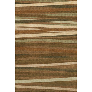 Piper Looms Mayfield Stripes AMF997 Paprika Machine Washable Area Rug main image