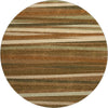 Piper Looms Mayfield Stripes AMF997 Paprika Machine Washable Area Rug Round Main Image