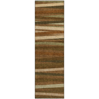 Piper Looms Mayfield Stripes AMF997 Paprika Machine Washable Area Rug Runner Main Image