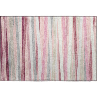 Piper Looms Mayfield Stripes AMF997 Pink Machine Washable Area Rug Scatter Main Image