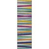 Piper Looms Mayfield Stripes AMF997 White Machine Washable Area Rug Runner Main Image