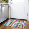 Piper Looms Mayfield Stripes AMF997 White Machine Washable Area Rug Scatter Lifestyle Image Feature