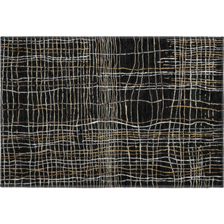 Piper Looms Mayfield Stripes AMF998 Black Machine Washable Area Rug Scatter Main Image