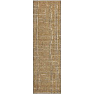 Piper Looms Mayfield Stripes AMF998 Gold Machine Washable Area Rug Runner Main Image