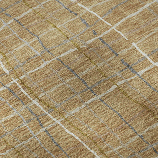 Piper Looms Mayfield Stripes AMF998 Gold Machine Washable Area Rug Swatch Image