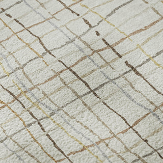 Piper Looms Mayfield Stripes AMF998 Ivory Machine Washable Area Rug Swatch Image