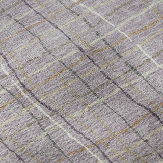 Piper Looms Mayfield Stripes AMF998 Lavender Machine Washable Area Rug Swatch Image