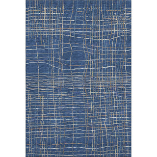 Piper Looms Mayfield Stripes AMF998 Navy Machine Washable Area Rug main image