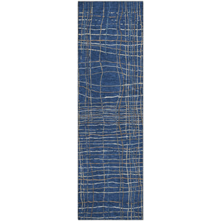 Piper Looms Mayfield Stripes AMF998 Navy Machine Washable Area Rug Runner Main Image