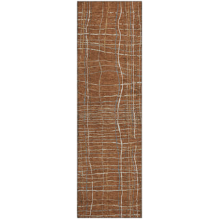 Piper Looms Mayfield Stripes AMF998 Paprika Machine Washable Area Rug Runner Main Image