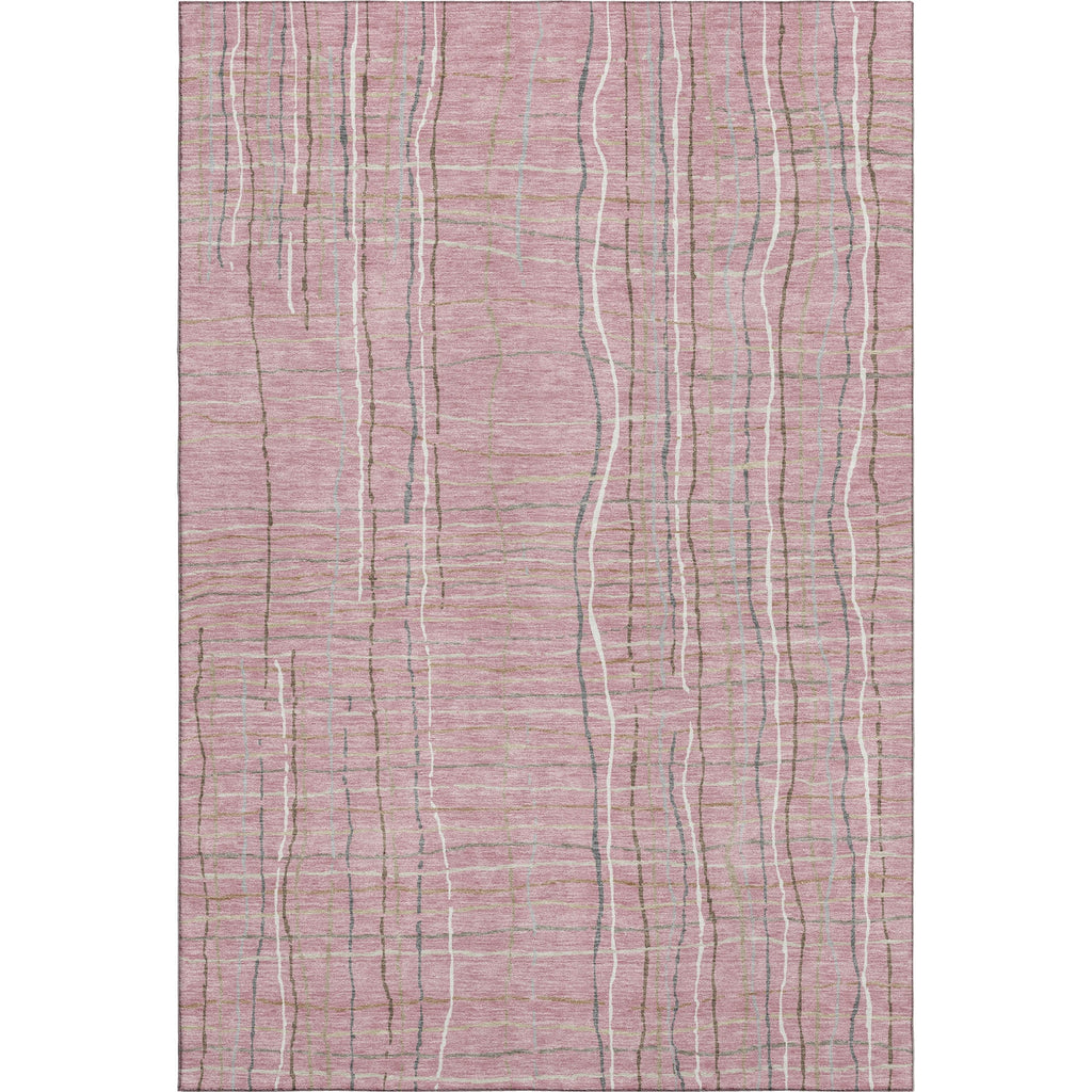 Piper Looms Mayfield Stripes AMF998 Pink Machine Washable Area Rug main image