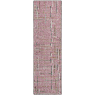 Piper Looms Mayfield Stripes AMF998 Pink Machine Washable Area Rug Runner Main Image