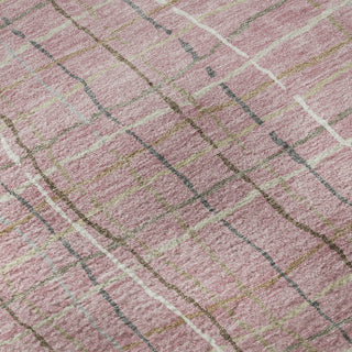 Piper Looms Mayfield Stripes AMF998 Pink Machine Washable Area Rug Swatch Image