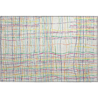 Piper Looms Mayfield Stripes AMF998 White Machine Washable Area Rug Scatter Main Image