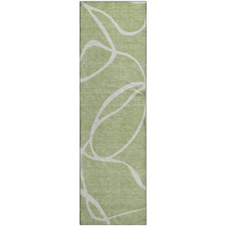 Piper Looms Mayfield Swirls AMF999 Aloe Machine Washable Area Rug Runner Main Image