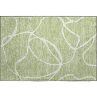Piper Looms Mayfield Swirls AMF999 Aloe Machine Washable Area Rug Scatter Main Image