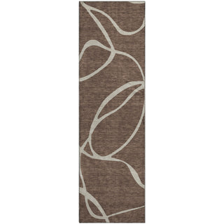 Piper Looms Mayfield Swirls AMF999 Brown Machine Washable Area Rug Runner Main Image