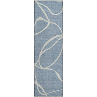 Piper Looms Mayfield Swirls AMF999 Denim Machine Washable Area Rug Runner Main Image