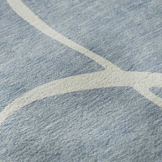 Piper Looms Mayfield Swirls AMF999 Denim Machine Washable Area Rug Swatch Image