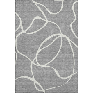 Piper Looms Mayfield Swirls AMF999 Gray Machine Washable Area Rug main image