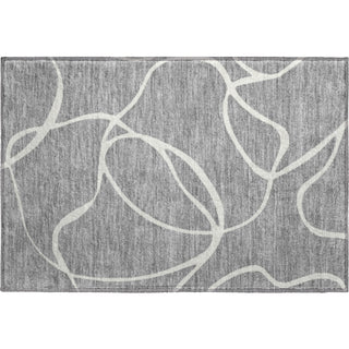 Piper Looms Mayfield Swirls AMF999 Gray Machine Washable Area Rug Scatter Main Image