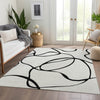 Piper Looms Mayfield Swirls AMF999 White Machine Washable Area Rug Lifestyle Image Feature