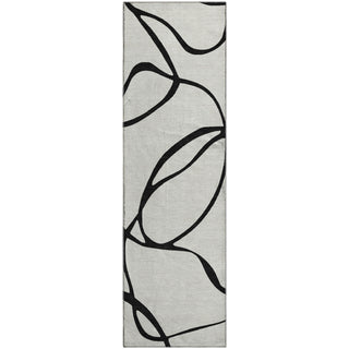 Piper Looms Mayfield Swirls AMF999 White Machine Washable Area Rug Runner Main Image