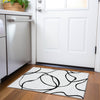 Piper Looms Mayfield Swirls AMF999 White Machine Washable Area Rug Scatter Lifestyle Image Feature