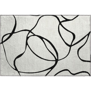 Piper Looms Mayfield Swirls AMF999 White Machine Washable Area Rug Scatter Main Image