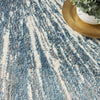 Nourison Ambiance AMI01 Blue Silver Area Rug Texture Image