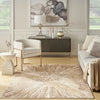 Nourison Ambiance AMI01 Ivory Gold Area Rug Swatch Image