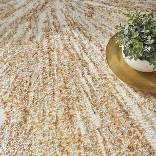Nourison Ambiance AMI01 Ivory Gold Area Rug Texture Image