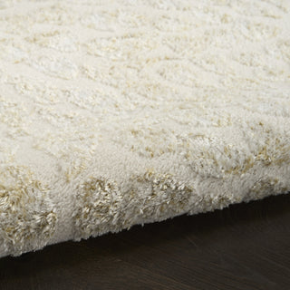 Nourison Ambiance AMI02 Ivory Gold Area Rug Corner Image