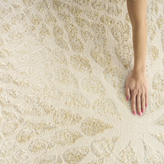 Nourison Ambiance AMI02 Ivory Gold Area Rug Room Image Feature