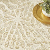 Nourison Ambiance AMI02 Ivory Gold Area Rug Corner Image