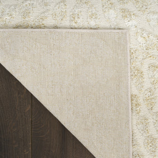 Nourison Ambiance AMI02 Ivory Gold Area Rug Corner Image