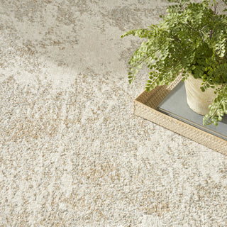 Nourison Ambiance AMI03 Ivory Silver Area Rug Texture Image