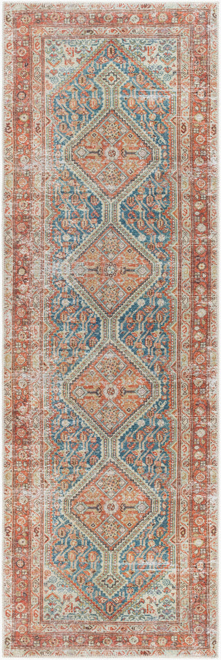 Livabliss Amelie AML-2352-Rust-Teal-Ivory-Midnight Blue-Sage Machine Washable Area Rug main image