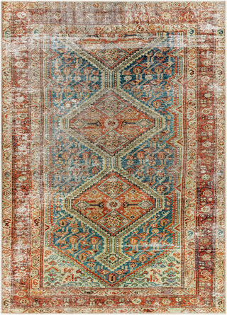 Livabliss Amelie AML-2352-Rust-Teal-Ivory-Midnight Blue-Sage Machine Washable Area Rug Main