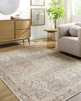 LIVABLISS Amelie AML-2394 Seafoam Area Rug Room Scene Feature