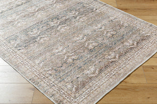Livabliss Amelie AML-2404 Medium Green Machine Washable Area Rug Corner Shot