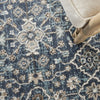Nourison American Manor AMR01 Blue/Ivory Area Rug by Kathy Ireland Corner Image