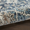 Nourison American Manor AMR01 Blue/Ivory Area Rug by Kathy Ireland Corner Image