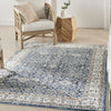 Nourison American Manor AMR01 Blue/Ivory Area Rug by Kathy Ireland Corner Image