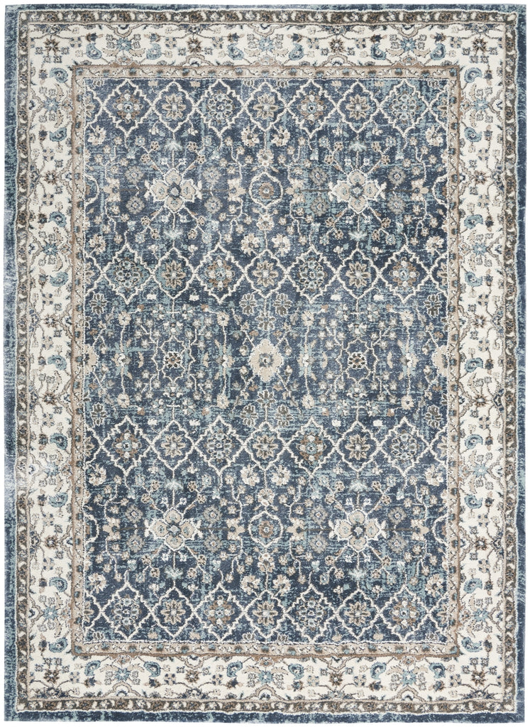 Nourison American Manor AMR01 Blue/Ivory Area Rug by Kathy Ireland main image