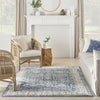 Nourison American Manor AMR01 Blue/Ivory Area Rug by Kathy Ireland Room Image Feature